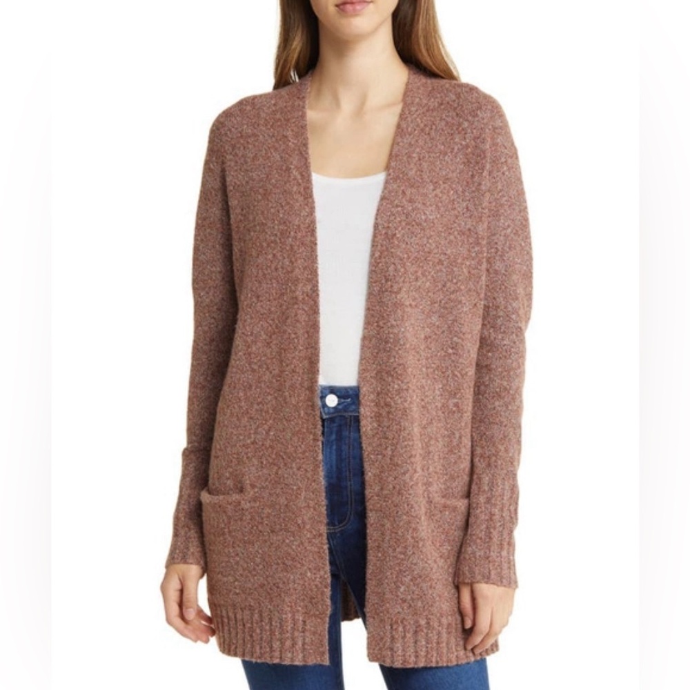 Marled Small Pink Cardigan